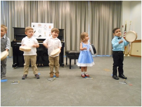 Children perform at music recital